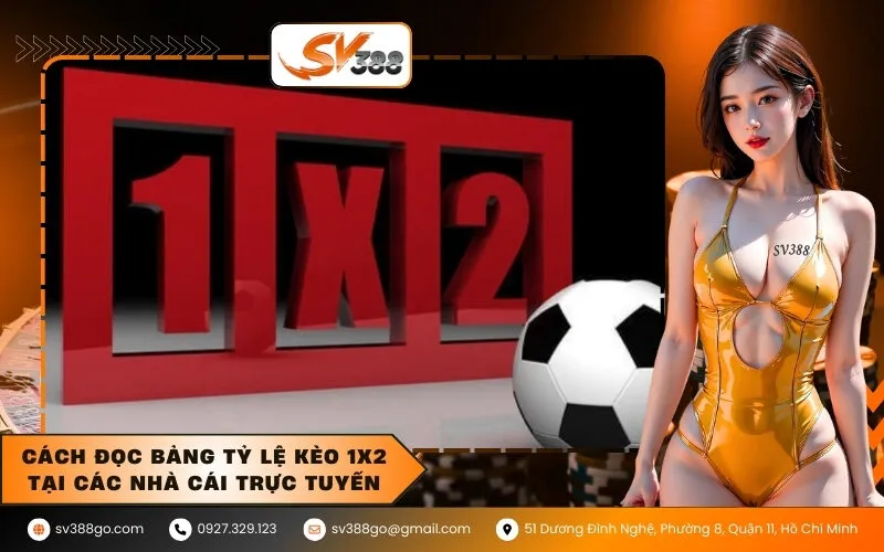 Cách đọc bảng tỷ lệ kèo 1X2 tại các nhà cái trực tuyến