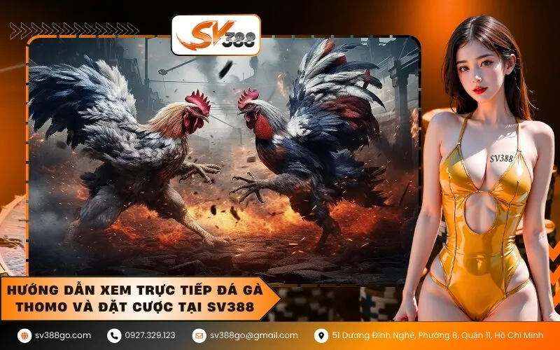 Hướng dẫn xem trực tiếp đá gà Thomo và đặt cược tại SV388