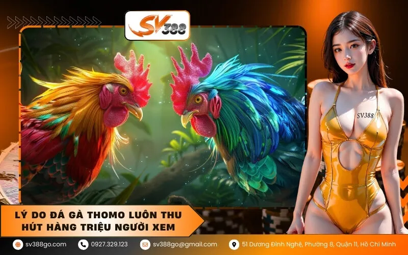 Lý do đá gà Thomo luôn thu hút hàng triệu người xem