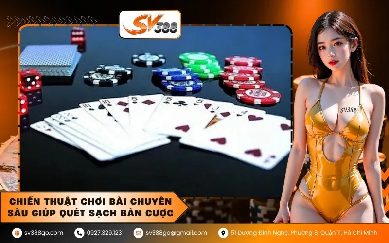 Chiến thuật chơi bài chuyên sâu giúp quét sạch bàn cược