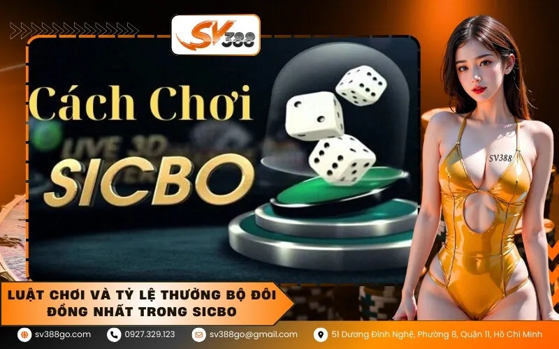Luật chơi và tỷ lệ thưởng bộ đôi đồng nhất trong Sicbo