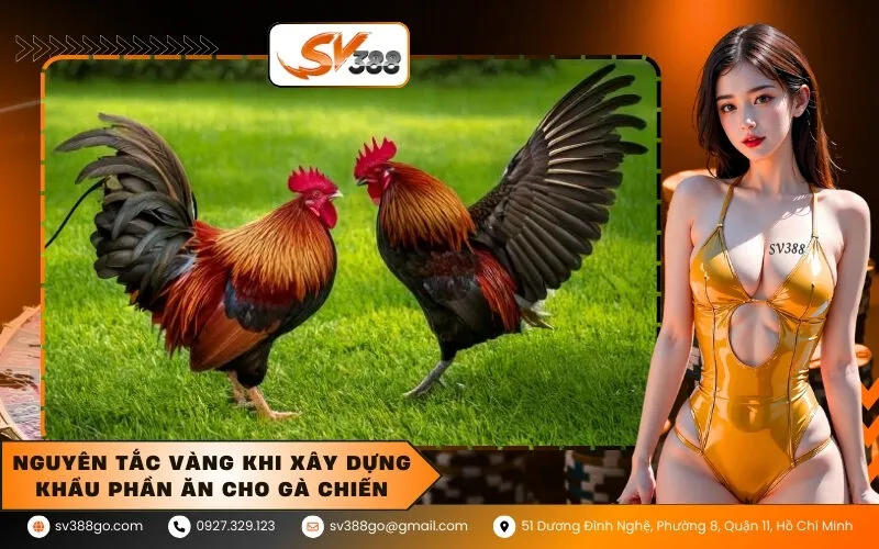 Nguyên tắc vàng khi xây dựng khẩu phần ăn cho gà chiến